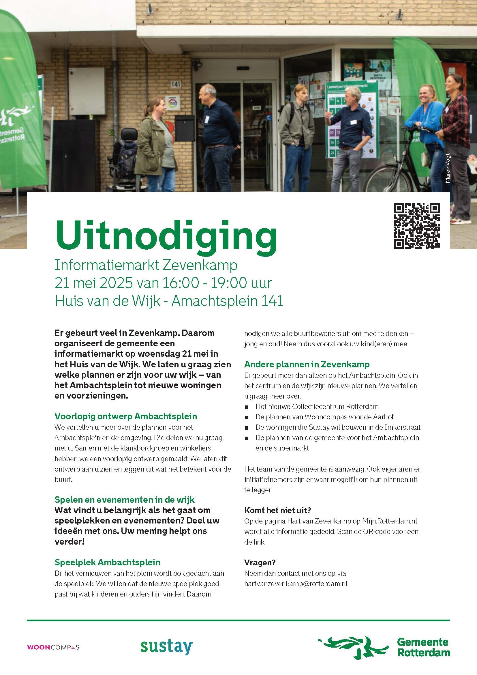 Uitnodiging informatiemarkt gemeente Rotterdam - Zevenkamp